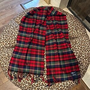 Polo Ralph Lauren Red Green Plaid Scarf